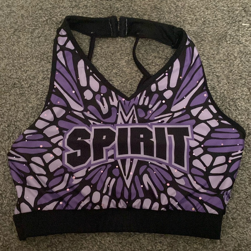 Spirit of Texas purple sports bra
